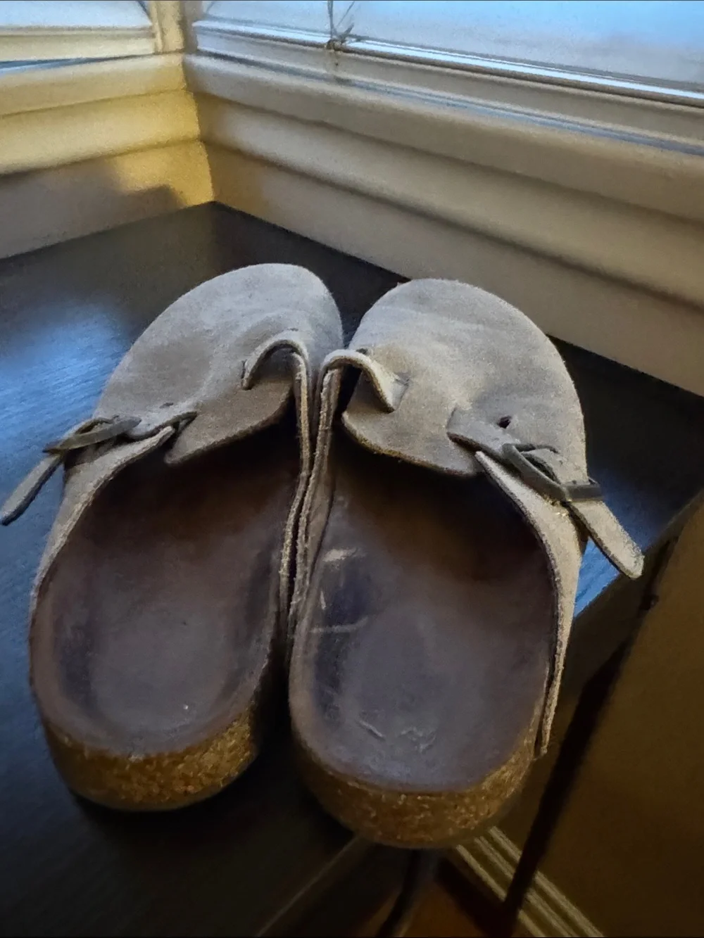 Sonoma Goods Suede Slip-On Clog with Buckle - Taupe